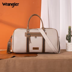 Wrangler Whipstitch Collection Duffle Bag -Light Grey