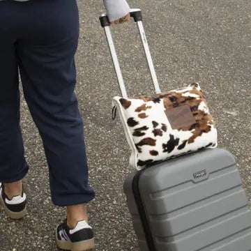 Wrangler Tri Color CowhideTravel Blanket