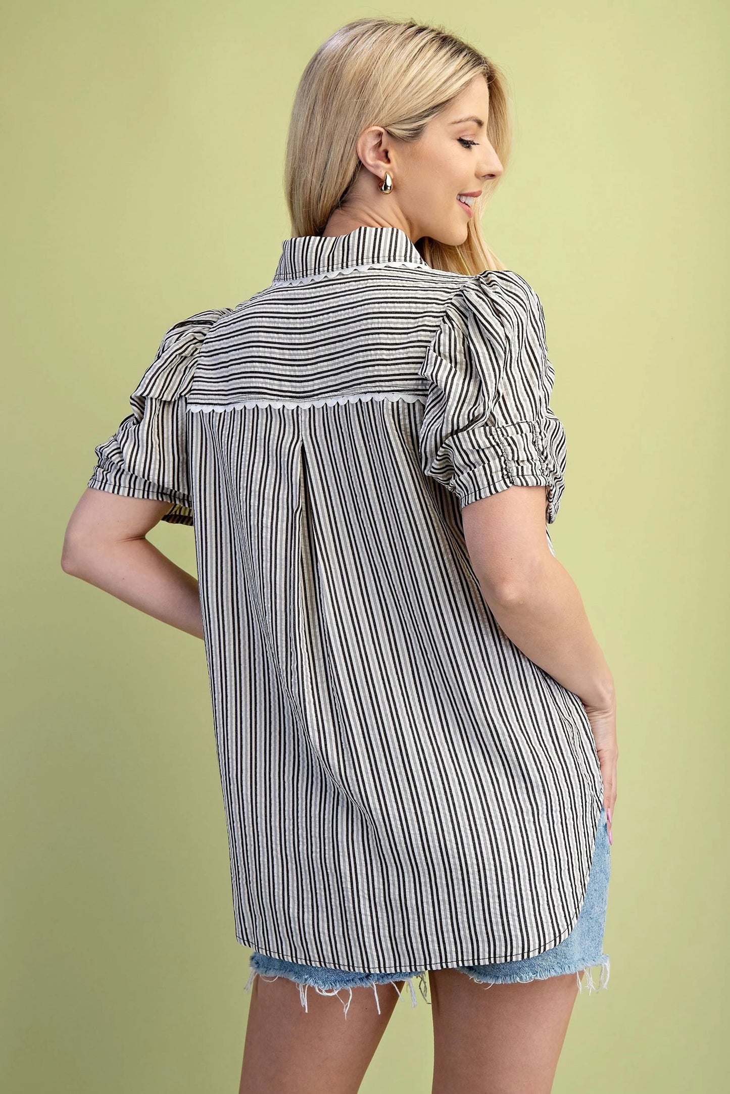 Candie Striped Blouse