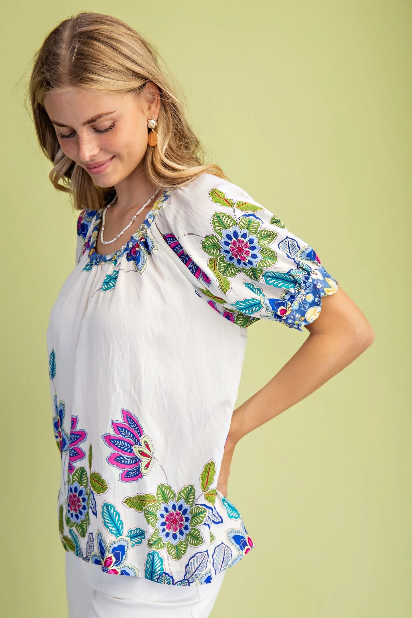 Emilianna Blouse Cobalt Blue