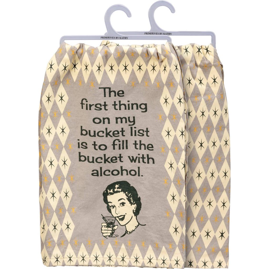 First Thing On My Bucket List Kitchen Towel