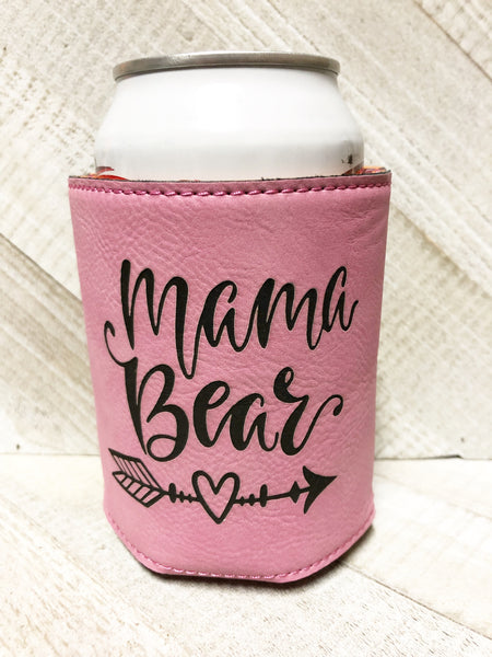 Engraved Beverage Koozie Holder- Happy Camper Dark Brown – Ramblin' Rose  Mercantile