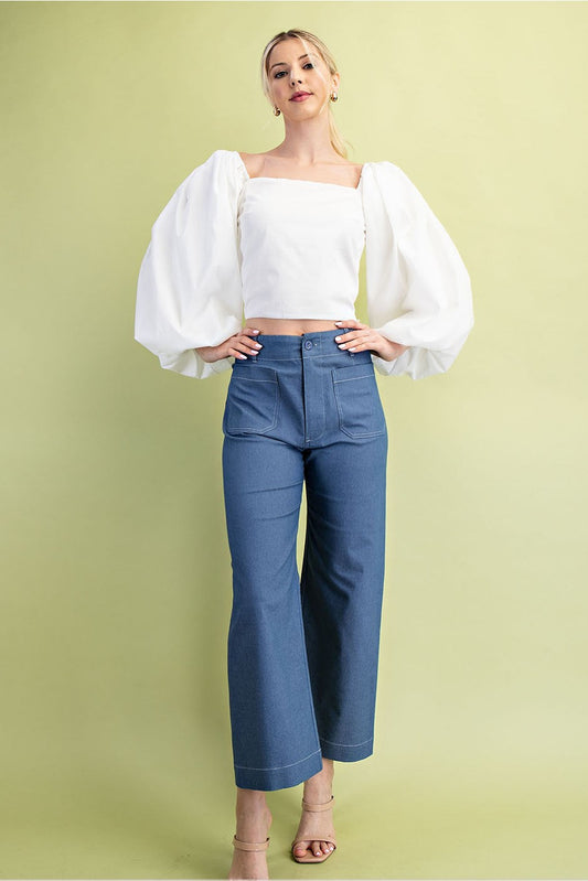 Sayler Denim Cropped Pants