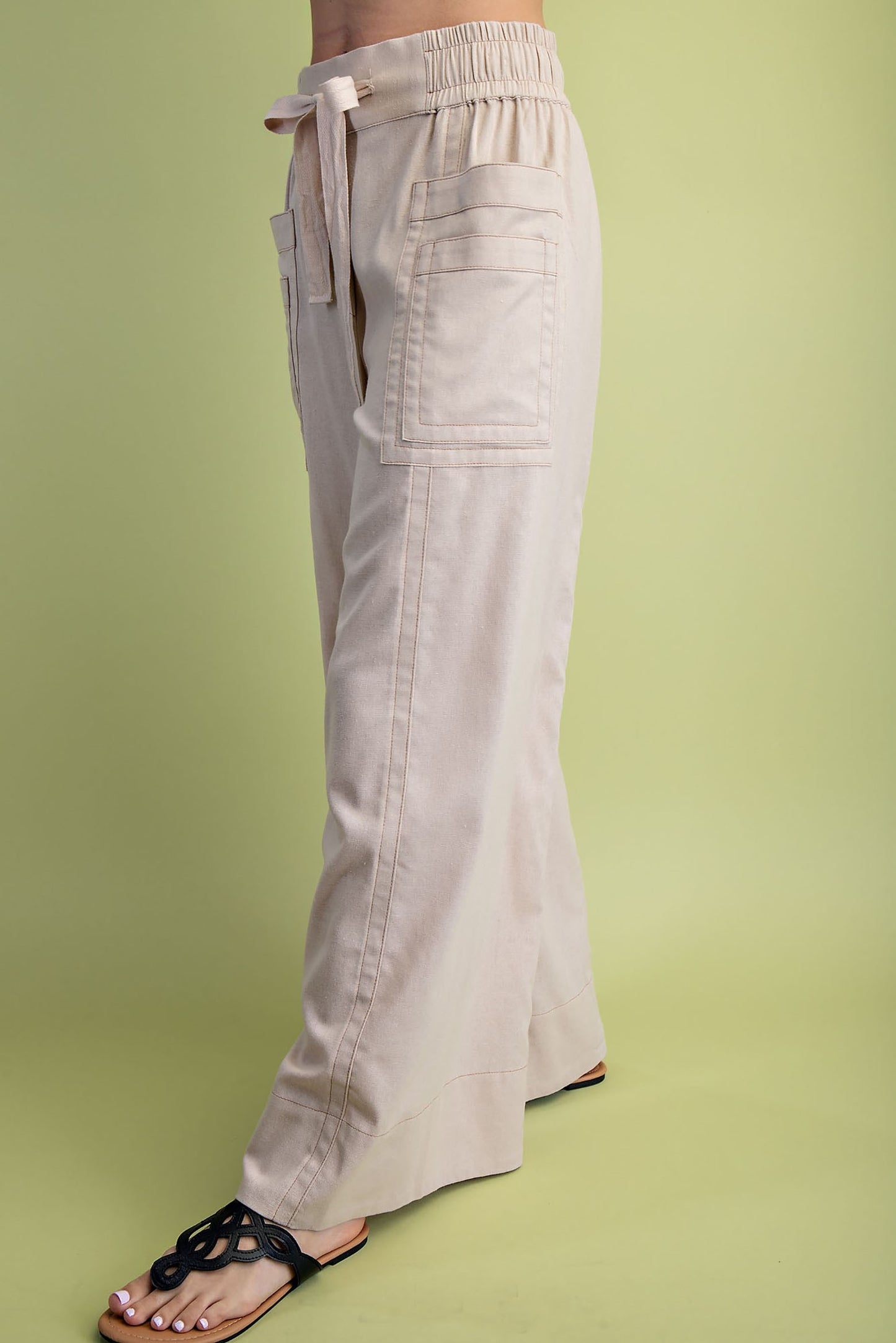 LeeAnn Linen Pants Stone