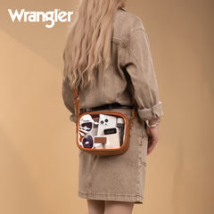 Wrangler Clear Crossbody Bag/Stadium Bag -Brown