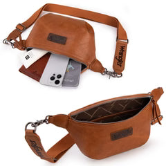 Wrangler Fanny Pack Sling Bag - Light Brown