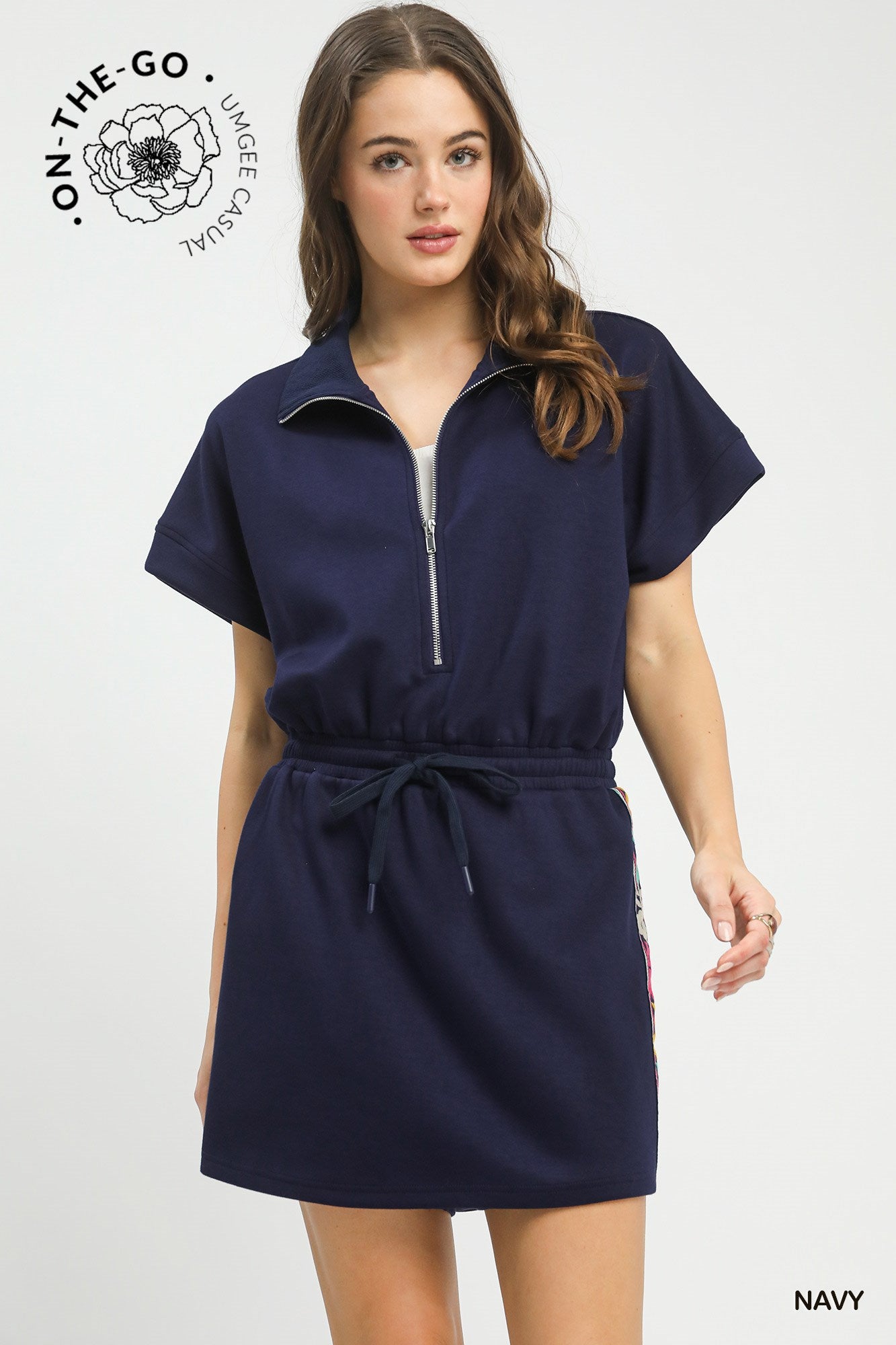 Susie Q Short Sleeve Skort Navy