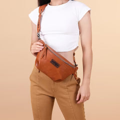 Wrangler Fanny Pack Sling Bag - Light Brown