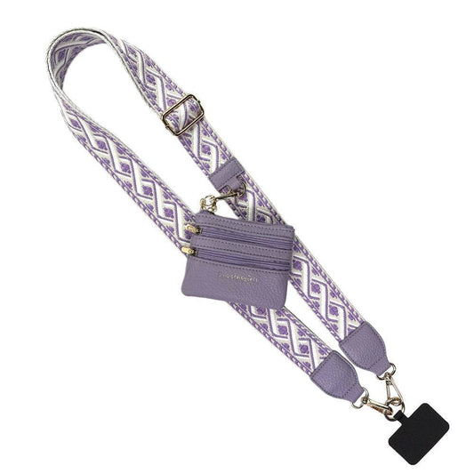 Clip & Go Strap w/Zippered Pouch XOXO: Lavender