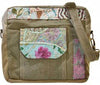 Recycled Military Tent w/Vintage Fabric Crossbody