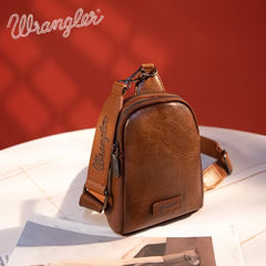 Wrangler Sling Bag Crossbody Brown