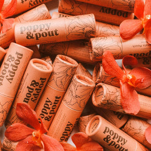 Poppy & Pout - Lip Balm, Pomegranate Peach