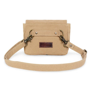 Women's Crossbody Bag - Up-cycled Canvas & Leather