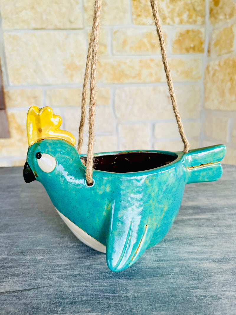 Ceramic Bird Hanging Planter