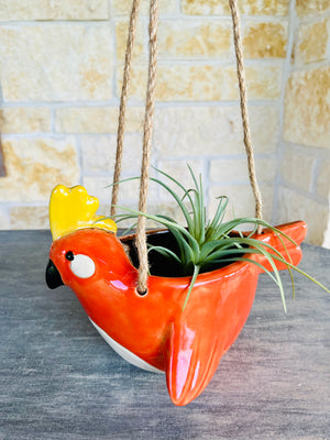 Ceramic Bird Hanging Planter