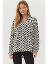 Geo Jody Printed Blouse