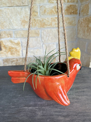 Ceramic Bird Hanging Planter