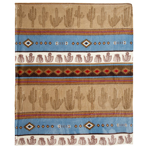 Cactus Stripe Travel Blanket