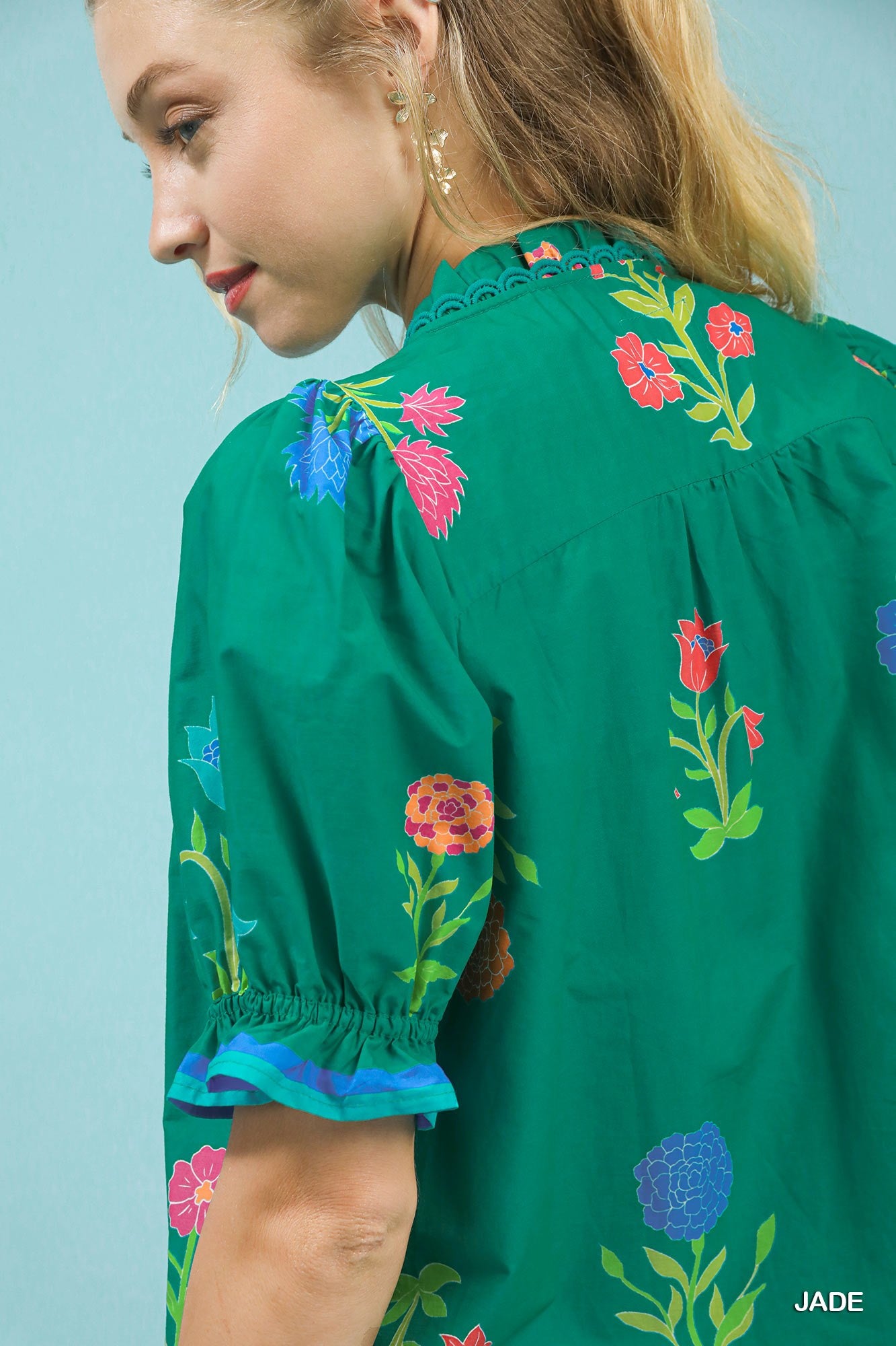 Jade Petal Parade Blouse