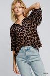 Animal Velvet Burn Out Top