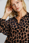 Animal Velvet Burn Out Top