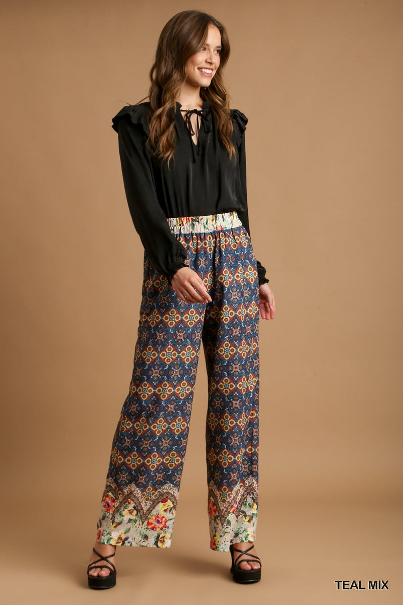 Gypsy Rosa Teal Mix Pants