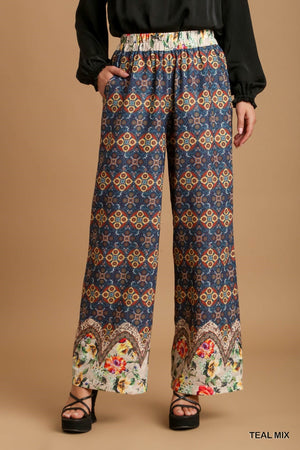 Gypsy Rosa Teal Mix Pants