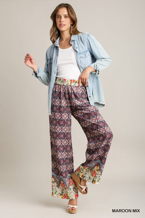 Gypsy Rosa Maroon Mix Pants