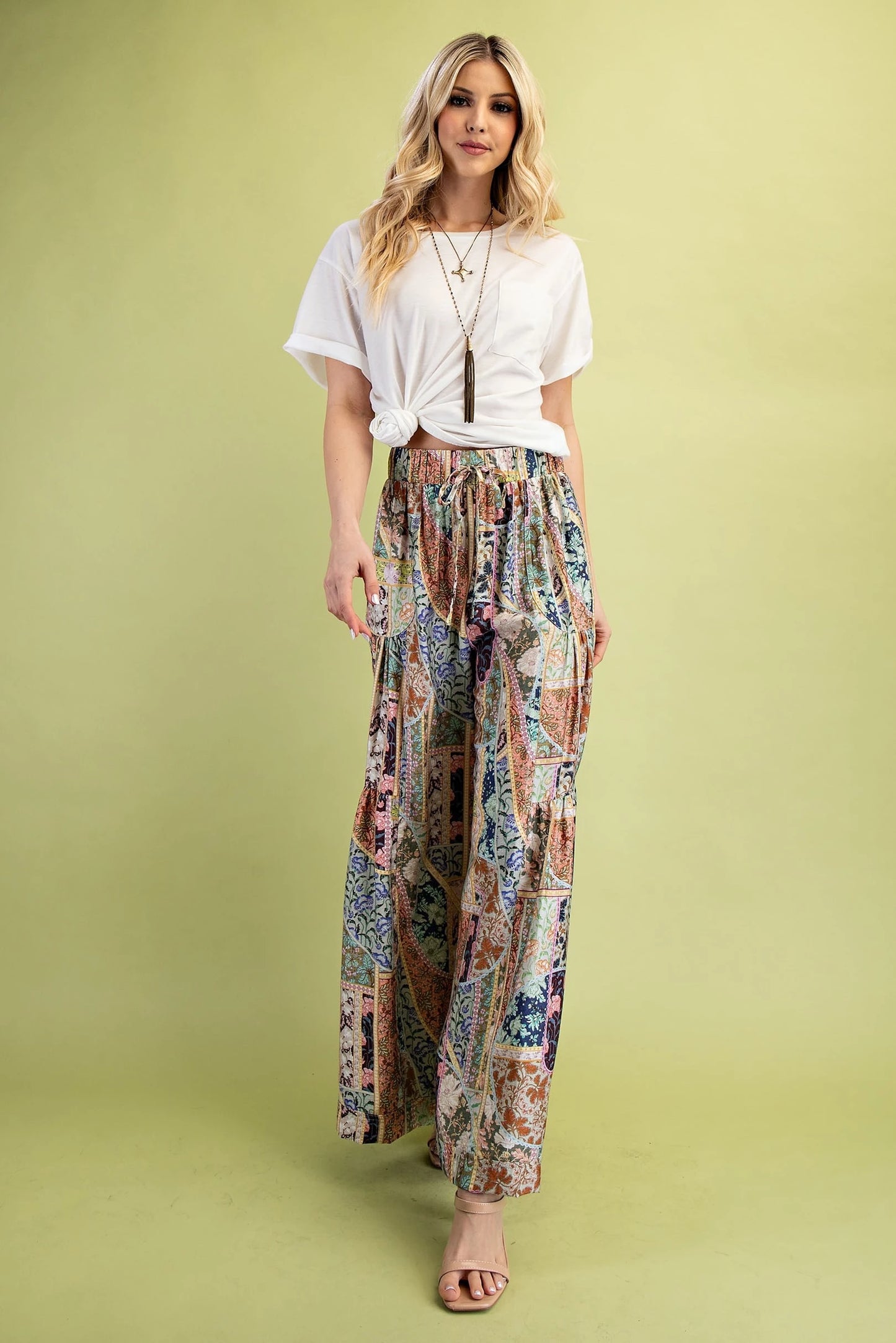 Lainey Lou Boho Pants Dusty Sage