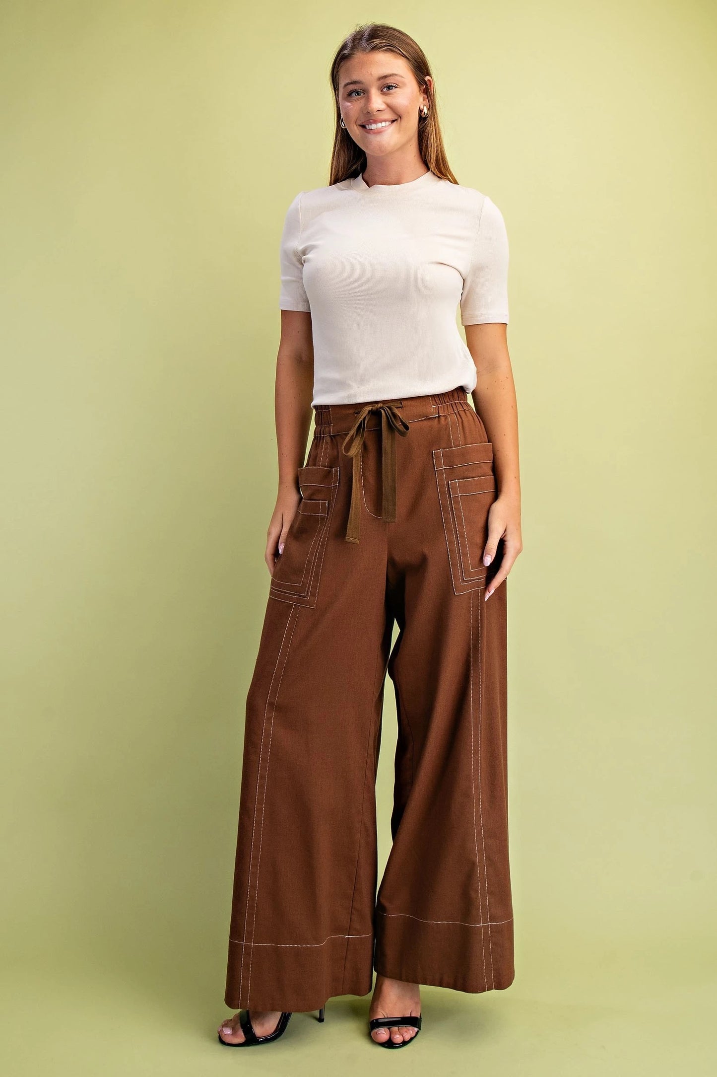 LeeAnn Linen Pants Walnut