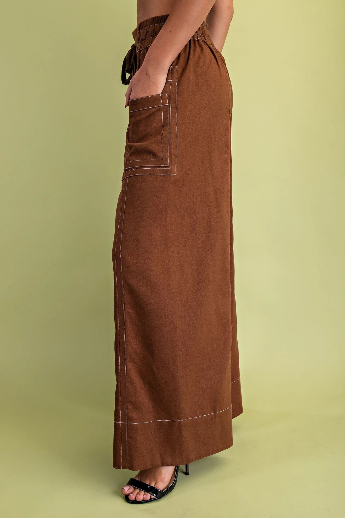 LeeAnn Linen Pants Walnut
