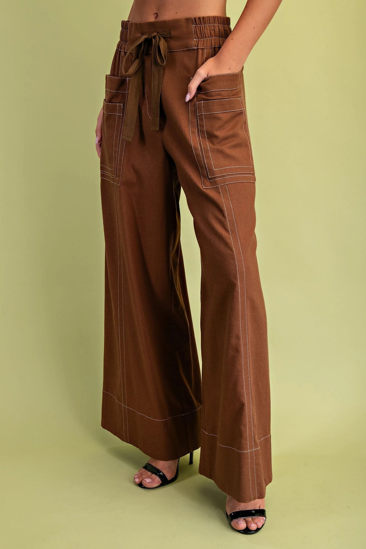 LeeAnn Linen Pants Walnut