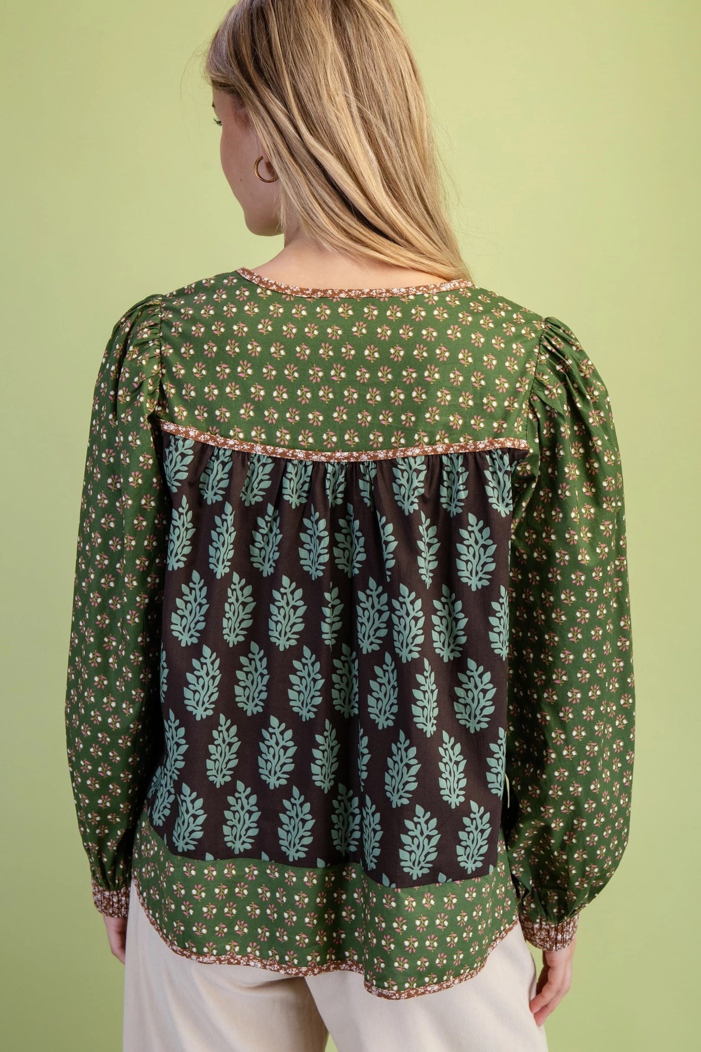 Susan Lee Blouse Brown Mix