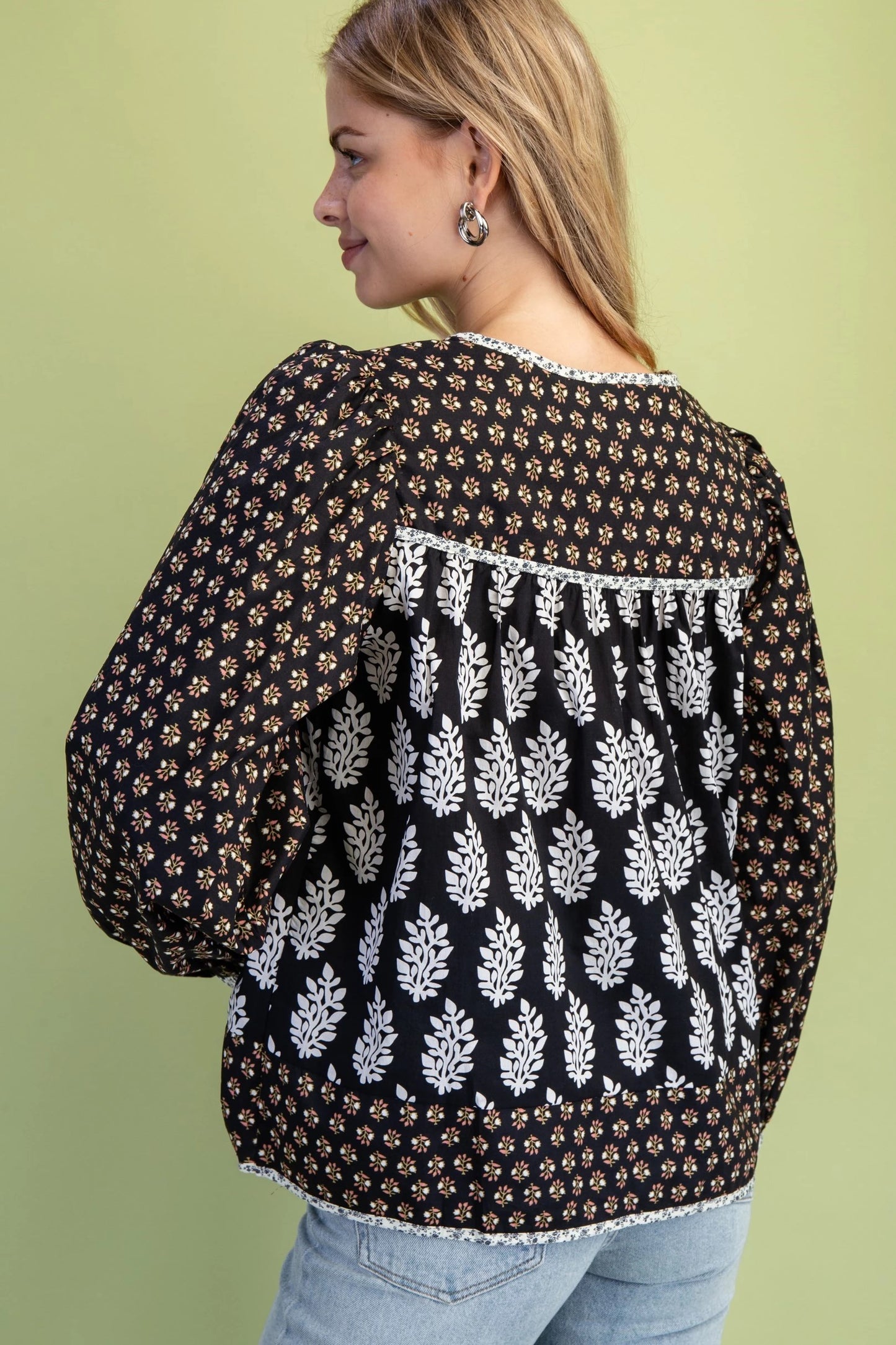 Susan Lee Blouse Black Mix