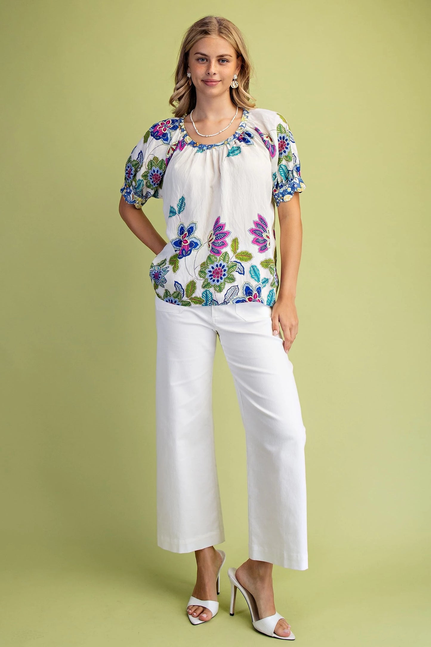 Emilianna Blouse Cobalt Blue