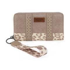 Wrangler Leopard Print Wallet -Tan