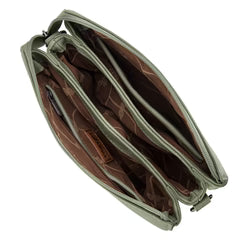 Wrangler Whipstitch Braided Strap Hobo/Crossbody Green