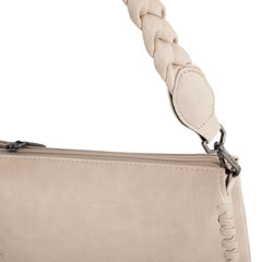 Wrangler Whipstitch Braided Strap Hobo/Crossbody Tan