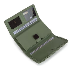 Wrangler Whipstitch Wristlet Wallet Green