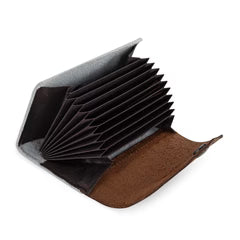 Wrangler Genuine Hair-On Cowhide Floral Tooled Card Holder - Brown