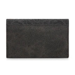Wrangler Floral Tooled Card Holder - Black