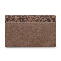 Wrangler Floral Tooled Card Holder - Khaki