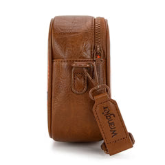 Wrangler Clear Crossbody Bag/Stadium Bag -Brown