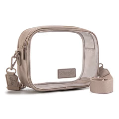 Wrangler Clear Crossbody Bag/Stadium Bag -Nude