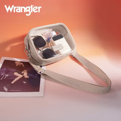 Wrangler Clear Crossbody Bag/Stadium Bag -Nude