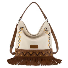 Wrangler Aztec Hobo Fringe Bag Biege