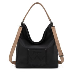 Wrangler Aztec Hobo Fringe Bag Black