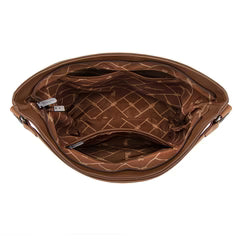 Wrangler Aztec Hobo Fringe Bag Brown