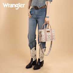Wrangler Camo Print Tote/Crossbody - PinK
