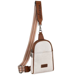 Wrangler Sling Chest Bag - Biege Brown